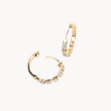 Interval Tennis Lab Diamond Hoop Earrings