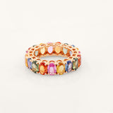 Multi Sapphire Bold Band