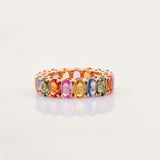 Multi Sapphire Bold Band