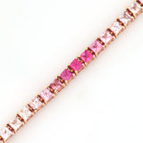 Pink Sapphire 7.5ct Tennis Bracelet