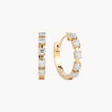 Interval Tennis Lab Diamond Hoop Earrings