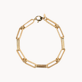 Bold Textured Paperclip Bracelet