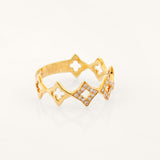 Gold Diamond Crown Ring