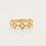 Gold Diamond Crown Ring