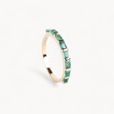 Baguette Emerald Band