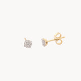 Diamond Flower Studs