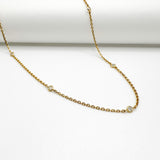 Bezel Diamond Necklace