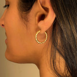 Textured Bold Hoops