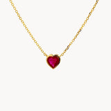 Ruby Heart Necklace