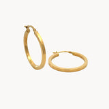 Classic Large Flat Hoops