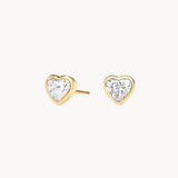 Lab Diamond Heart Studs