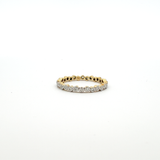 Asymmetrical Bezel Diamond Ring
