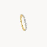 Asymmetrical Bezel Diamond Ring