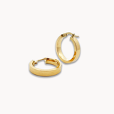 Medium Bold Flat Hoops