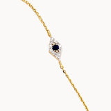 Lab Diamond Evil Eye Bracelet