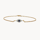 Lab Diamond Evil Eye Bracelet