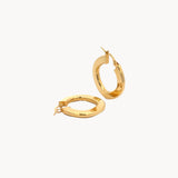 Flat Square Loop Earrings