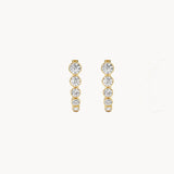 Bezel Lab Diamond Hoops
