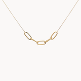 Textured Paperclip Necklace