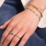 Interval Emerald Tennis Bracelet