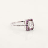 Pink Sapphire Diamond Ring