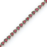 Ruby Half Tennis Bracelet