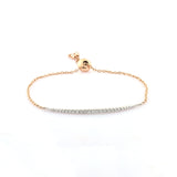 Half Diamond Chain Bracelet