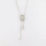 Diamond Drop Chain Necklace