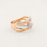 Diamond Crossover Ring