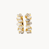 Lab Diamond Baguette Hoops