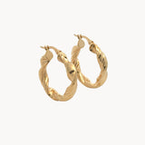 Chunky Twisted Rope Hoops