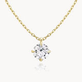 1ct Round Lab Diamond Solitaire Necklace