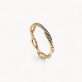 Twisted Rope Diamond Ring