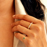 Stacker Emerald Ring