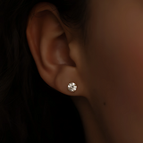 1ct Lab Diamond Solitaire Studs