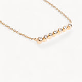 Bezel Bar Diamond Necklace