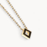Cube Pendant Necklace